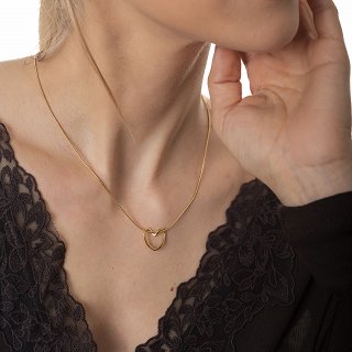 Oxzen γυναικείο κολιέ από ανοξείδωτο ατσάλι με καρδούλα