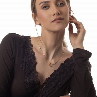 Oxzen γυναικείο κολιέ από ανοξείδωτο ατσάλι με καρδούλα