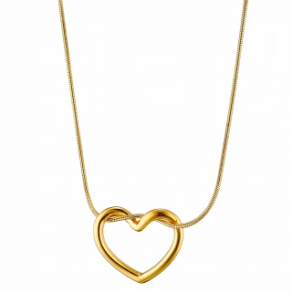 Oxzen γυναικείο κολιέ από ανοξείδωτο ατσάλι με καρδούλα