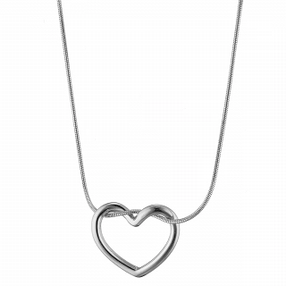 Oxzen γυναικείο κολιέ από ανοξείδωτο ατσάλι με καρδούλα
