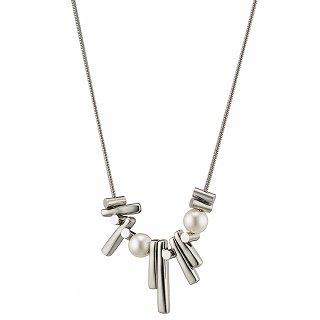 Oxzen ατσάλινο κολιέ με πέτρες