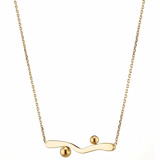 Oxzen ατσάλινο γυναικείο κολιέ