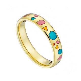 Δαχτυλίδι ατσάλινο βέρα με χρώματα