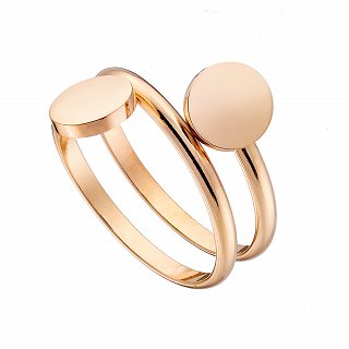 Δαχτυλίδι από ανοξείδωτο ατσάλι, λουστρέ με ιδιαίτερο σχήμα