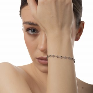 Oxzen βραχιόλι ατσάλινο γυναικείο