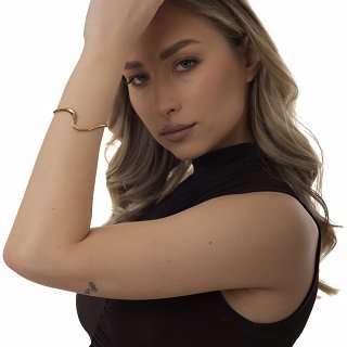 Oxzen βραχιόλι γυναικείο ατσάλινη χειροπέδα