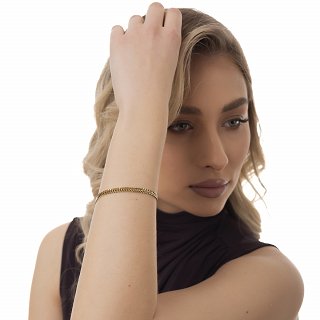 Oxzen ατσάλινο βραχιόλι γυναικείο αλυσίδα