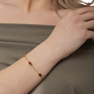 Oxzen ατσάλινο βραχιόλι με ζιργκόν