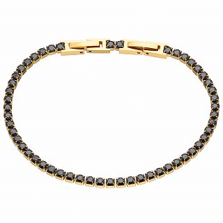 Oxzen βραχιόλι ατσάλινο Unisex ριβιέρα Tennis Iced Out με ζιργκόν 2mm