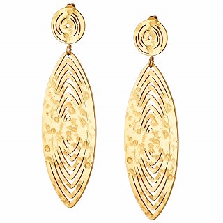 Oxzen σκουλαρίκι ατσάλινο μακρύ