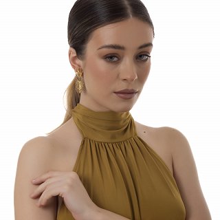 Oxzen ατσάλινο μακρύ σκουλαρίκι