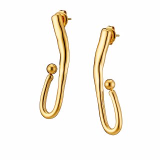 Oxzen σκουλαρίκι ατσάλινο μακρύ