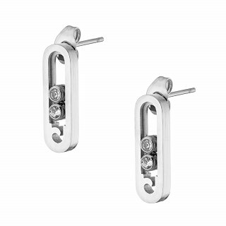 Oxzen σκουλαρίκια καρφωτά με λευκά ζιργκόν