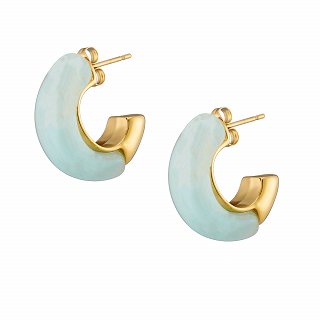 Oxzen ατσάλινο σκουλαρίκι κρίκος με σμάλτο