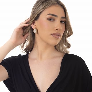 Oxzen ατσάλινο σκουλαρίκι καρφωτό με σμάλτο