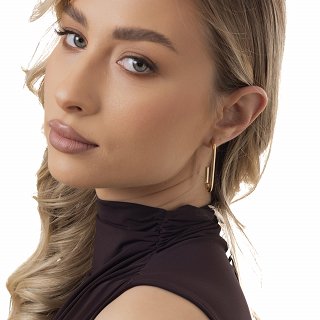 Oxzen ατσάλινος κρίκος μεγάλος με ζιργκόν