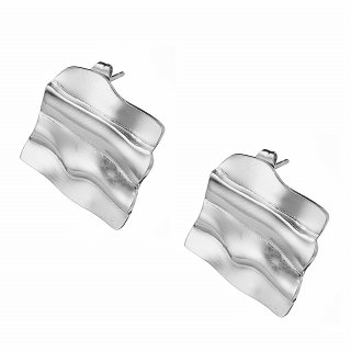 Oxzen ατσάλινο σκουλαρίκι καρφωτό τετράγωνο