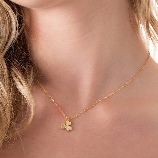 Oxzen κολιέ ασημένιο με φίλντισι και πέτρες ζιργκόν