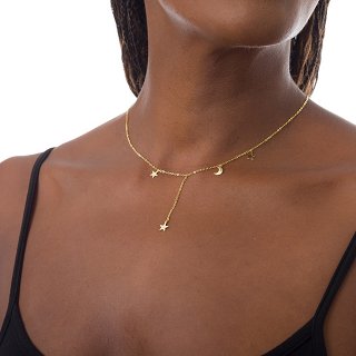 Oxzen κολιέ ασημένιο γραβάτα