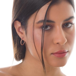 Oxzen σκουλαρίκια κρικάκια μικρά ασημένια 1.5 cm