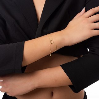 Oxzen βραχιόλι ασημένιο διπλό