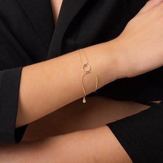 Oxzen βραχιόλι ασημένιο διπλό