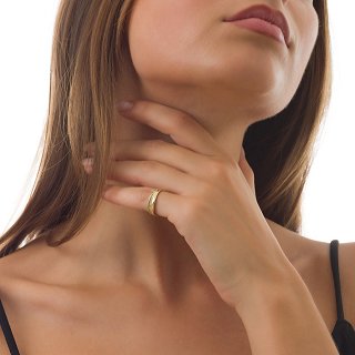 Oxzen δαχτυλίδι ασημένιο λουστρέ free size