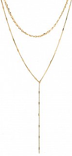 Oxzen κολιέ ασημένιο διπλό γραβάτα