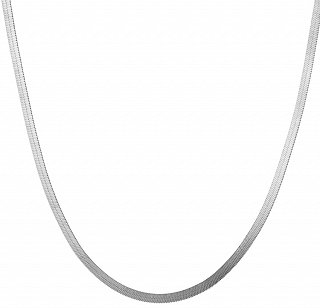 Oxzen αλυσίδα ασημένια 3mm