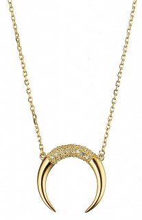 Oxzen κολιέ ασημένιο με πέτρες ζιργκόν