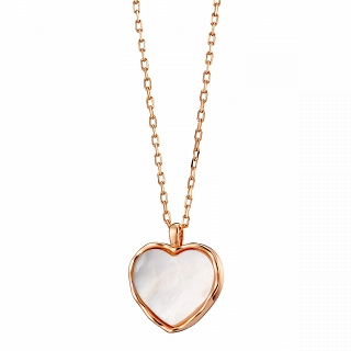 Oxzen ασημένιο κολιέ καρδιά με φίλντισι