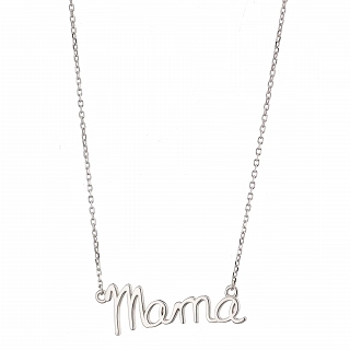 Oxzen κολιέ ασημένιο, mama