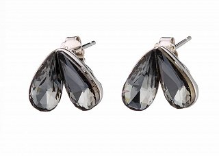 Oxzen σκουλαρίκια καρφωτά ασημένια με πέτρα κρύσταλλο cz