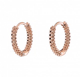 Oxzen σκουλαρίκια κρικάκια μικρά ασημένια σαγρέ