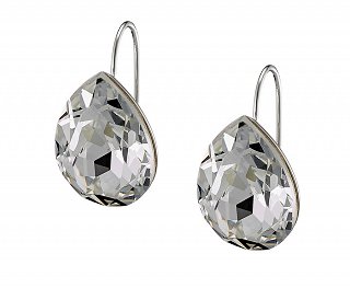 Oxzen σκουλαρίκια κρεμαστά ασημένια με μεγάλη πέτρα κρύσταλλo cz