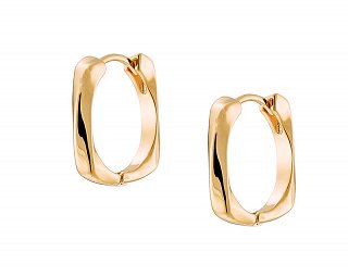 Oxzen σκουλαρίκια κρικάκια μικρά ασημένια τετραγωνισμένα