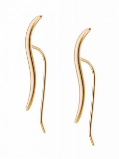 Oxzen σκουλαρίκι ασημένιο Ear Climber