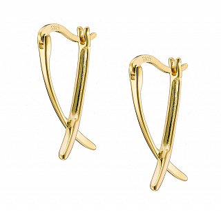 Oxzen σκουλαρίκια κρικάκια μικρά ασημένια λουστρέ