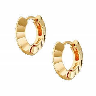 Oxzen ασημένιο σκουλαρίκι μικρό κρικάκι 10mm