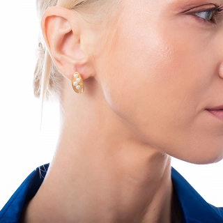 Oxzen σκουλαρίκια κρεμαστά ασημένια χειροποίητα με περλίτσες