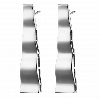 Oxzen σκουλαρίκια κρεμαστά ασημένια μακριά με ιδιαίτερο σχήμα