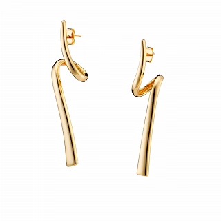 Oxzen σκουλαρίκια κρεμαστά ασημένια μακριά με ιδιαίτερο σχέδιο