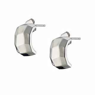 Oxzen γυναικείο σκουλαρίκι ασημένιο, κρίκος φαρδύς 15mm