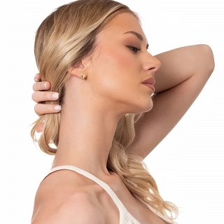 Oxzen ασημένιο σκουλαρίκι καρφωτό καρδιά