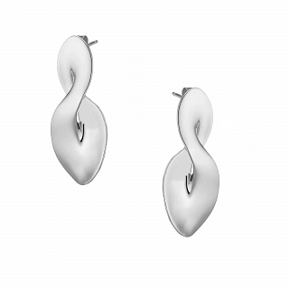 Oxzen ασημένιο σκουλαρίκι infinity