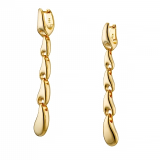 Oxzen εντυπωσιακό ασημένιο σκουλαρίκι μακρύ