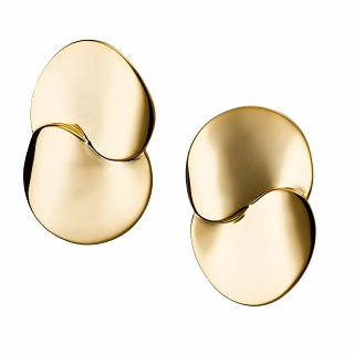 Oxzen ασημένιο σκουλαρίκι με ιδιαίτερο σχήμα