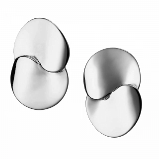 Oxzen ασημένιο σκουλαρίκι με ιδιαίτερο σχήμα