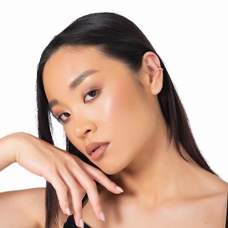 Oxzen σκουλαρίκι ασημένιο Ear Cuff με λευκά ζιργκόν