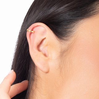 Oxzen ασημένιο σκουλαρίκι Ear Cuff